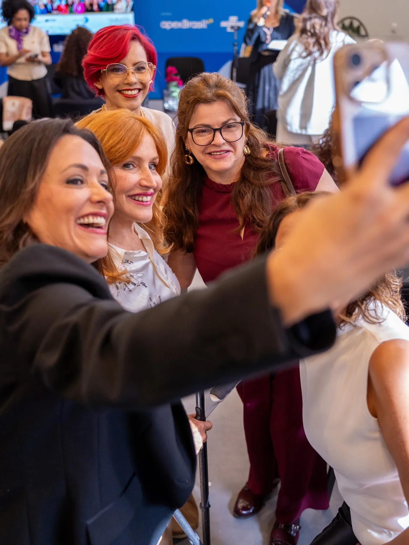 Plateia de mulheres de negócios
